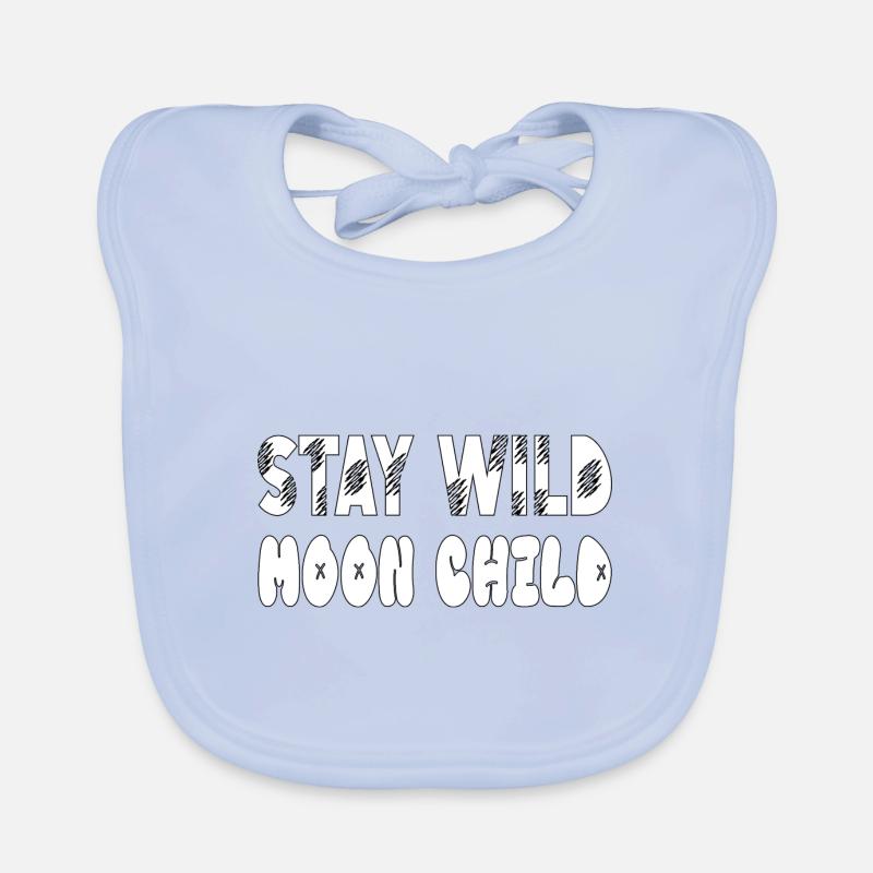 Restez sauvage Moonchild Bavoir bio Bébé
