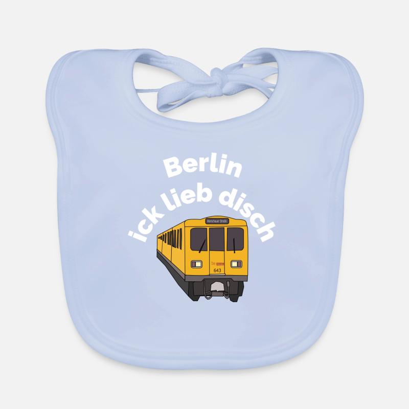 Berlin ick lieb disch Baby Bio-Lätzchen