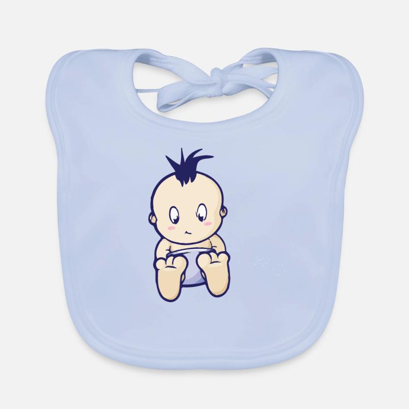 Baby Boy Junge mit Windeln Baby Bio-Lätzchen