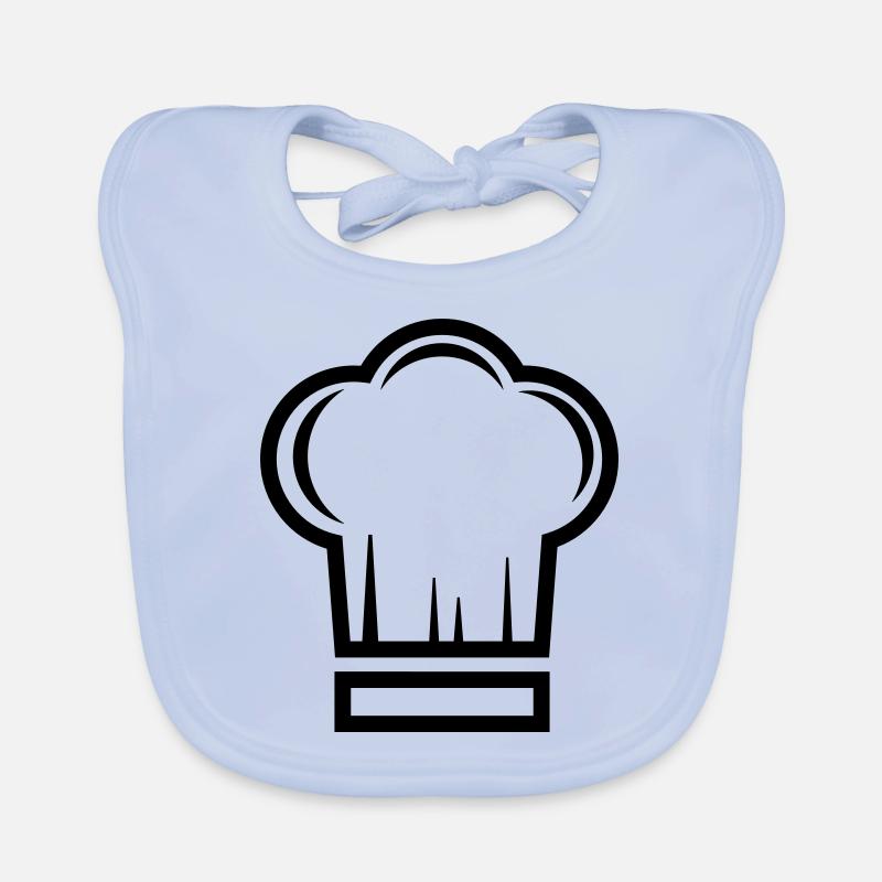 Cuisinier au chapeau de chef Bavoir bio Bébé