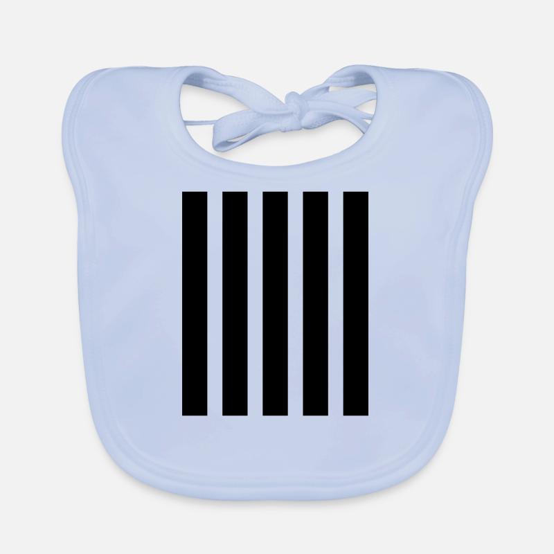 Stripe Horizontal Stripe Costume d’abeille rayé Bavoir bio Bébé