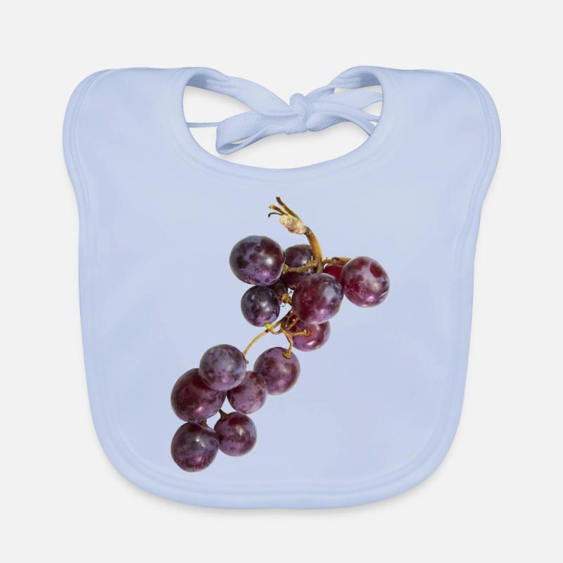 Traube - Baby Bio-Lätzchen - sky Blue