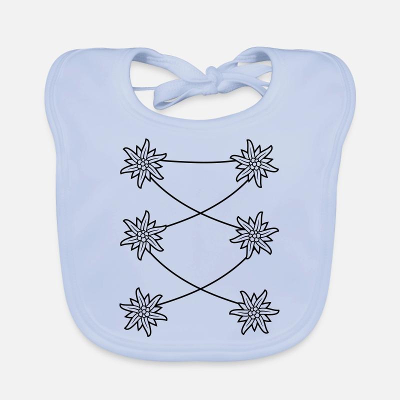 Edelweiss dirndl apron Organic Baby Bibs