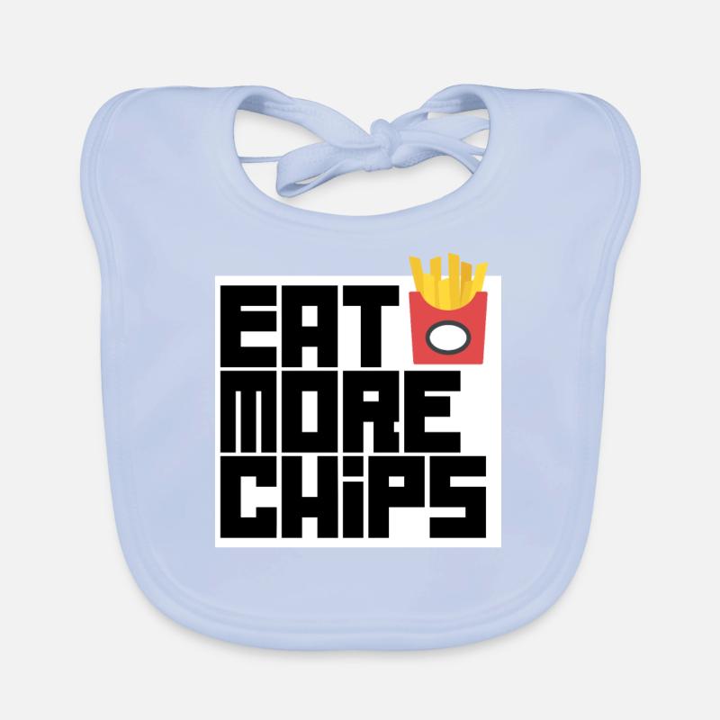 manger plus de croustilles Bavoir bio Bébé