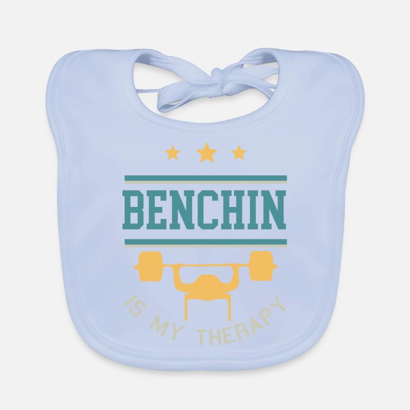 Ironic Gym cite Benchpress comme lifting Bavoir bio Bébé