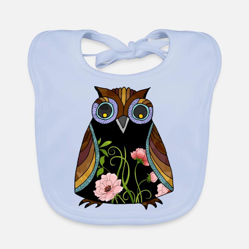 Bunter Vogel Baby Bio-Lätzchen