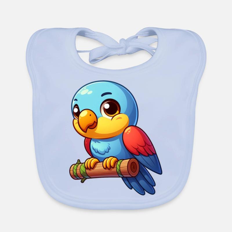 Perroquet mignon Bavoir bio Bébé