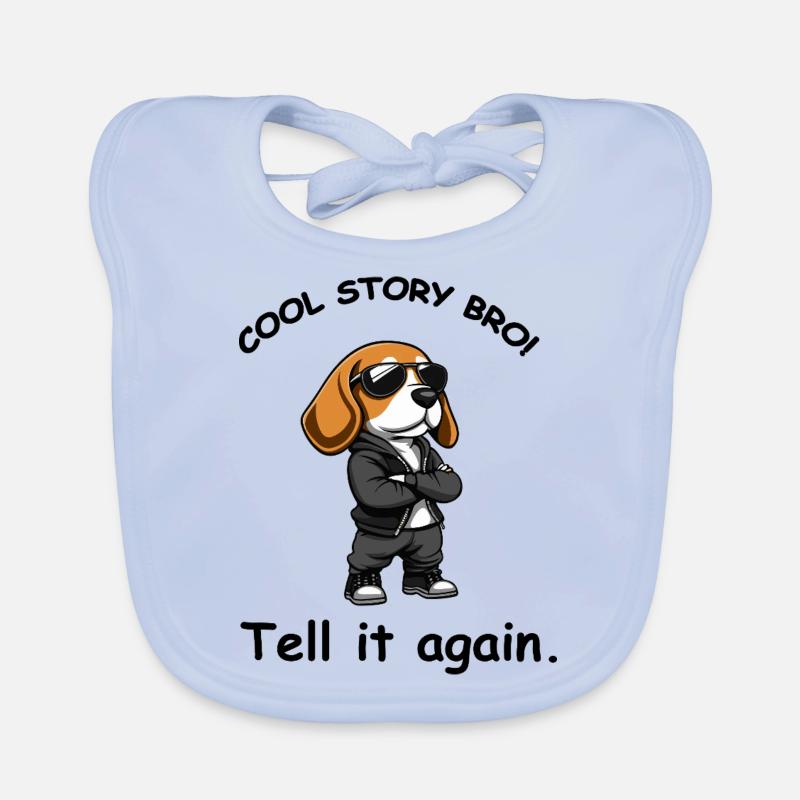 Chien cool Bavoir bio Bébé