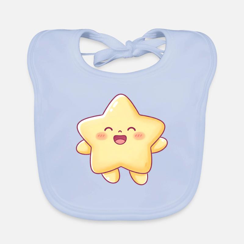 Kawaii Sternchen Lächeln Stern Kinder Baby Bio-Lätzchen