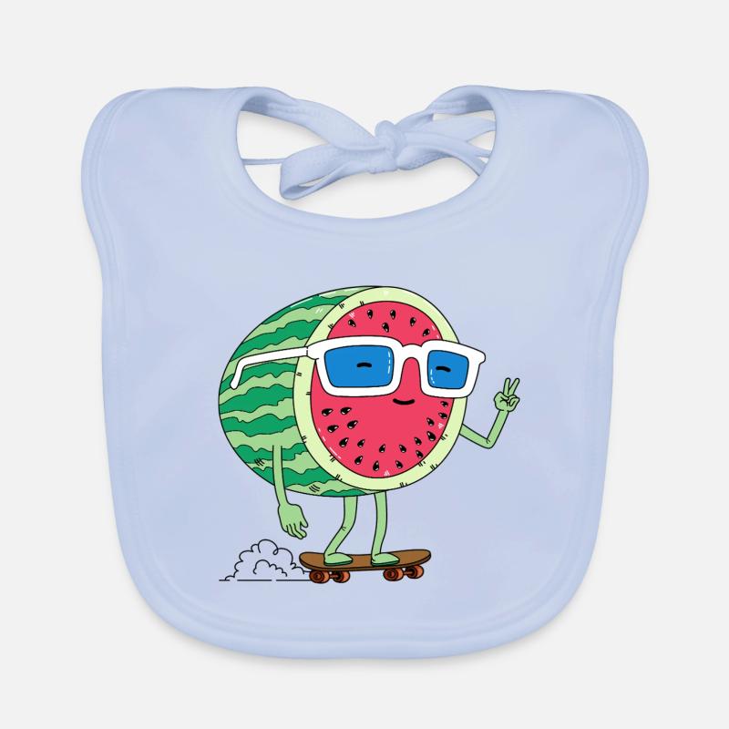 Pastèque et été Bavoir bio Bébé