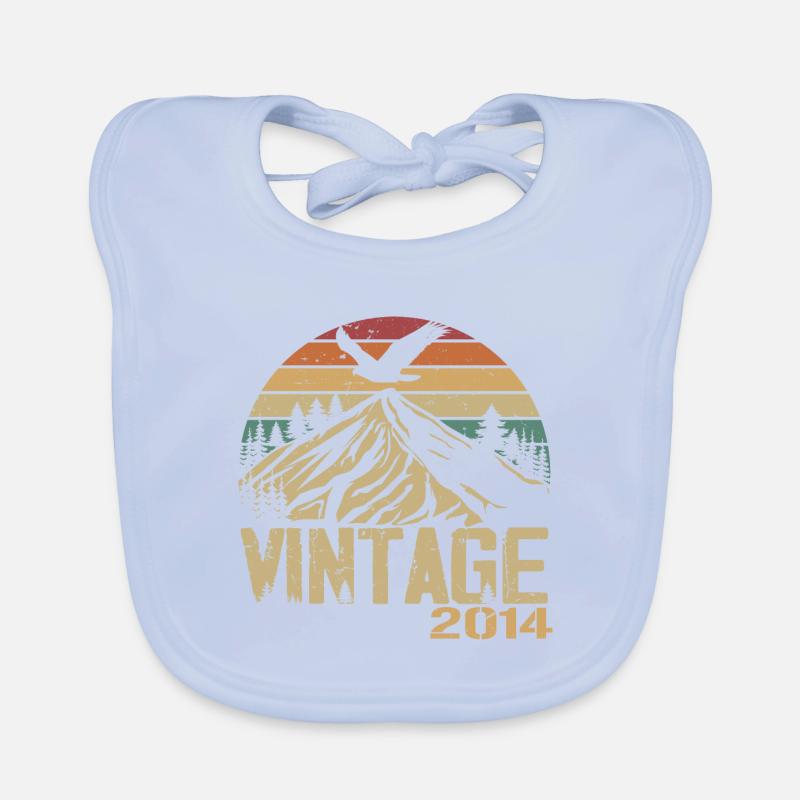 Jahrgang 2014 Retro 2014 Jubiläumsgeschenk Baby Bio-Lätzchen