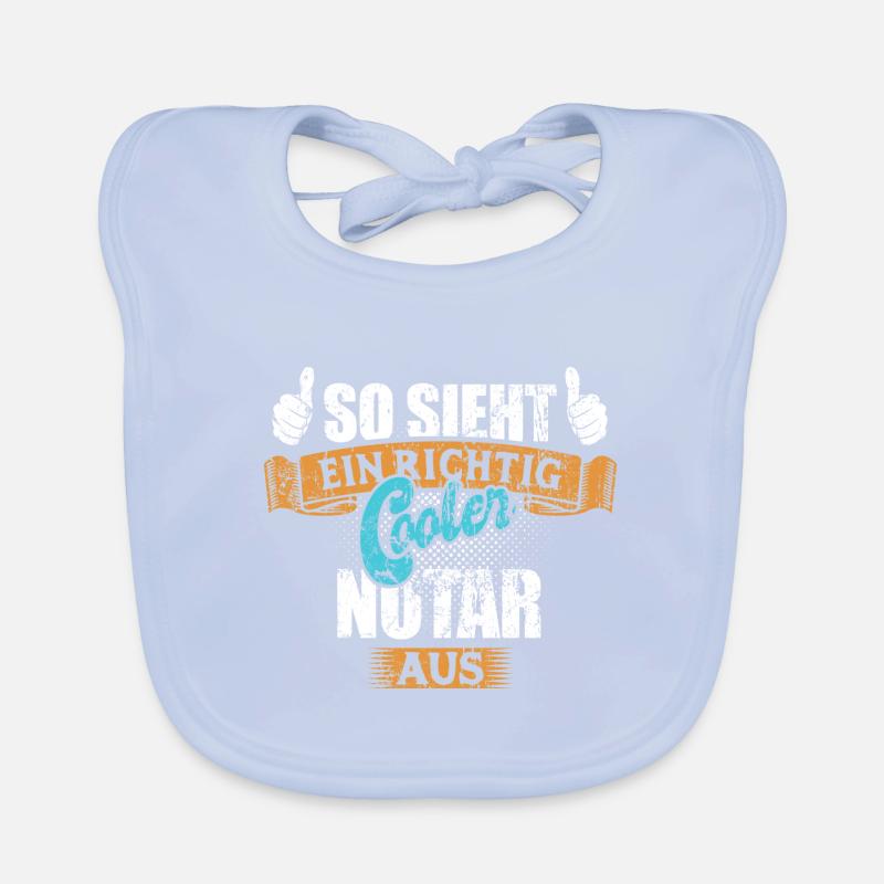 So sieht ein richtig cooler Notar aus Baby Bio-Lätzchen