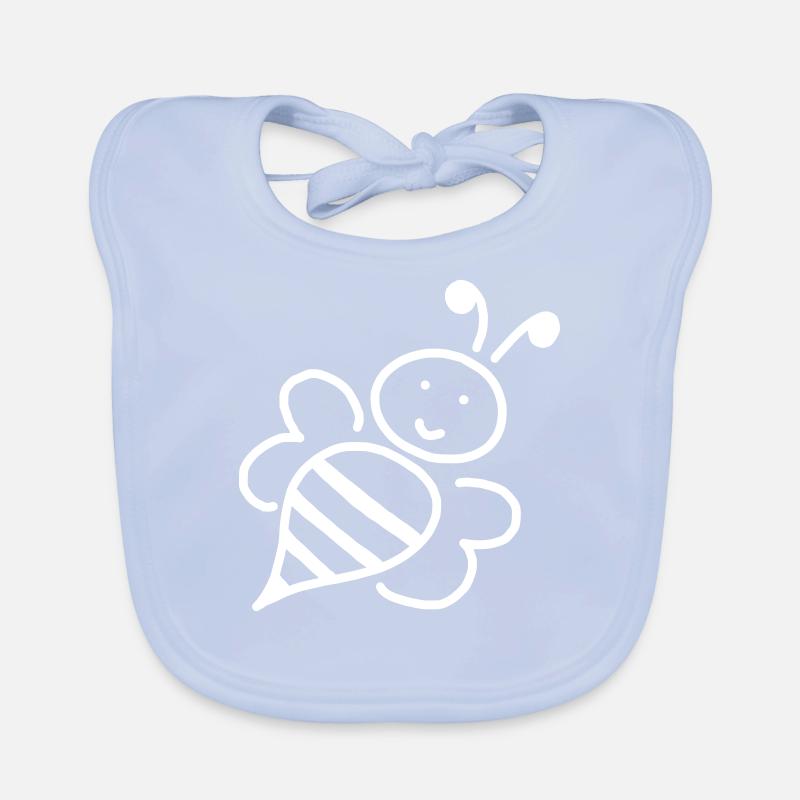 iYpsilon Biene - Baby Bio-Lätzchen - sky Blue