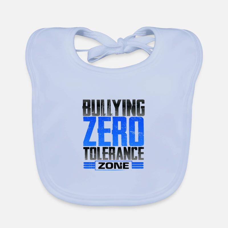 Cadeau anti-intimidation Zone de tolérance zéro Pas d’intimidateurs Bavoir bio Bébé