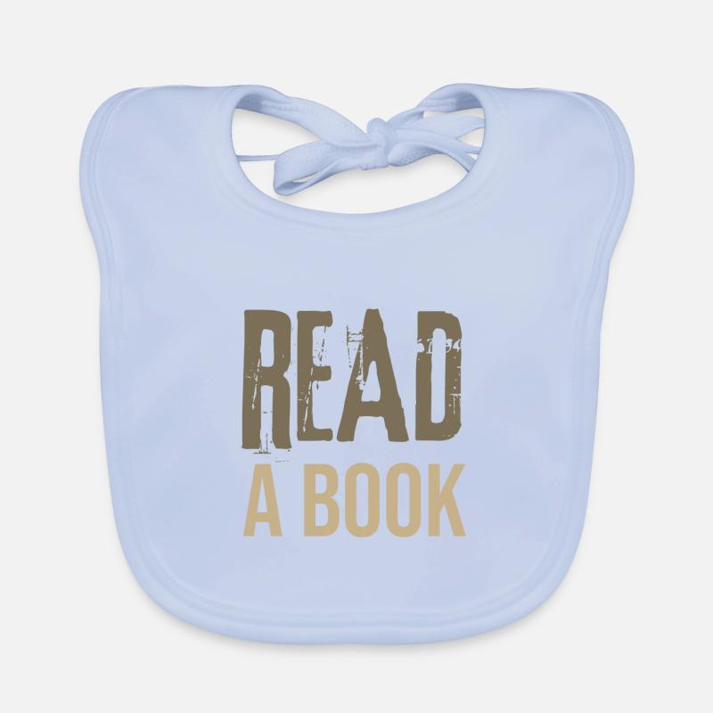 Book Lover Geschenkideen Lesen Sie ein Book Reader-Geschenk - Baby Bio-Lätzchen - sky Blue