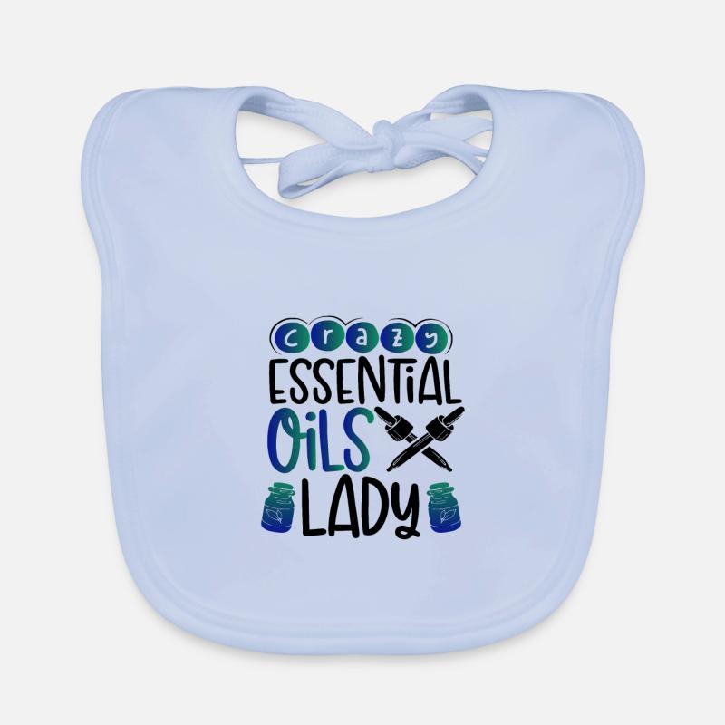 Verrückte ätherische Öle Lady Geschenke Ätherische Öle Baby Bio-Lätzchen