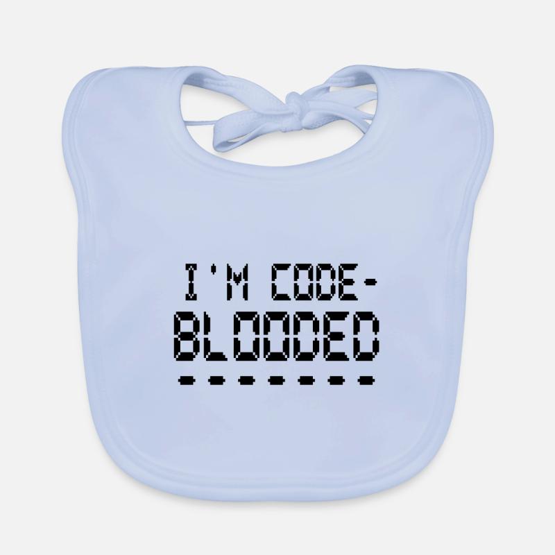 Programmation informatique Je suis programmeur Code Blooded Bavoir bio Bébé