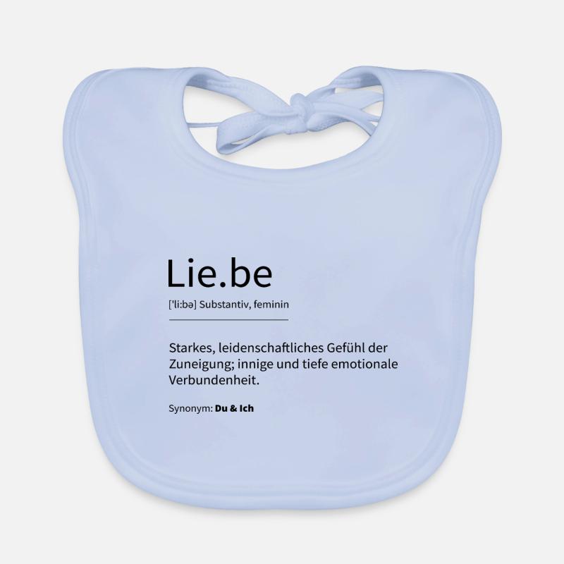 Liebe Romantisch Definition Herz Spruch geschenk Baby Bio-Lätzchen