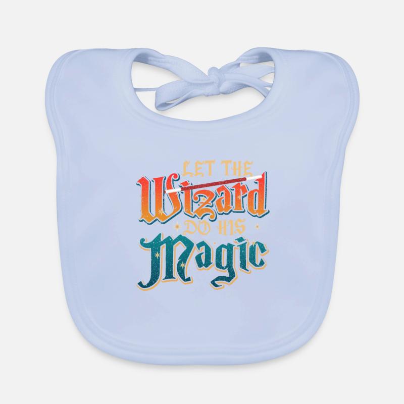 Wizard Let the Wizard Do His Magic Organic Baby Bibs