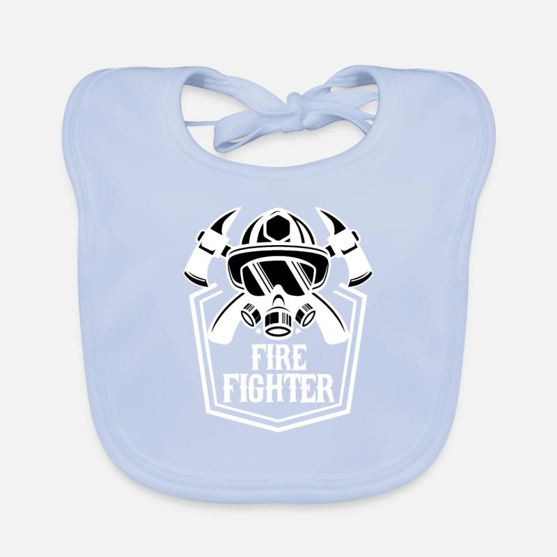 Feuerwehrmann Feuerwehrmann Feueraxt Ersthelfer Baby Bio-Lätzchen