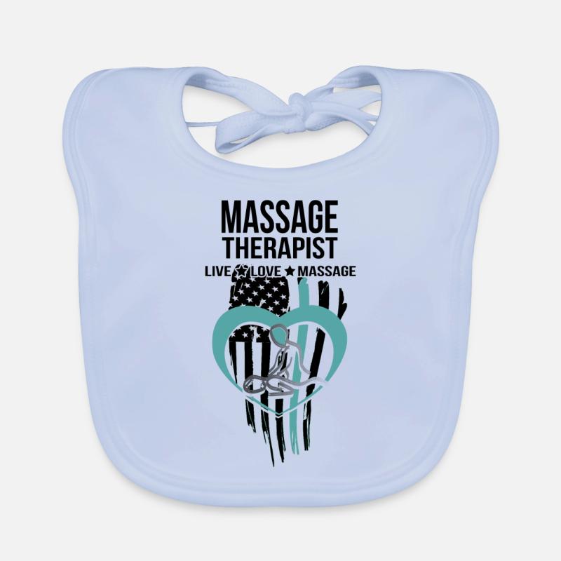 Massage Therapeut Geschenk Live Love Massage Massage Baby Bio-Lätzchen