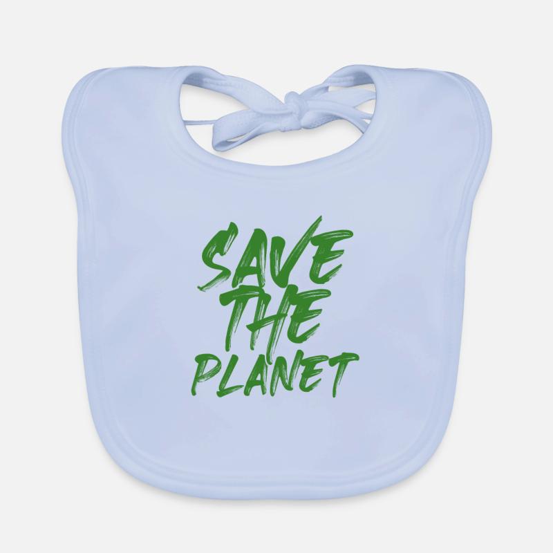 Umweltschützer Geschenkidee Rette den Planeten Baby Bio-Lätzchen