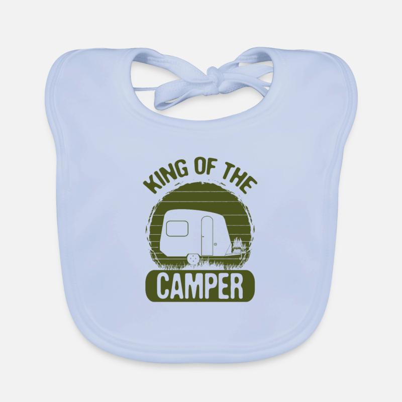 Cadeaux de camping Roi des cadeaux de campeur Bavoir bio Bébé