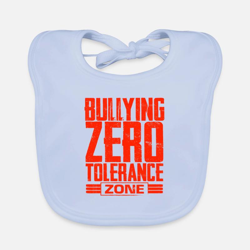 Anti Bullying Gifts Zero Tolerance Zone No Organic Baby Bibs