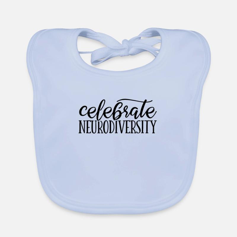Neurodiverse Geschenke feiern Neurodiversitätsgeschenke Baby Bio-Lätzchen