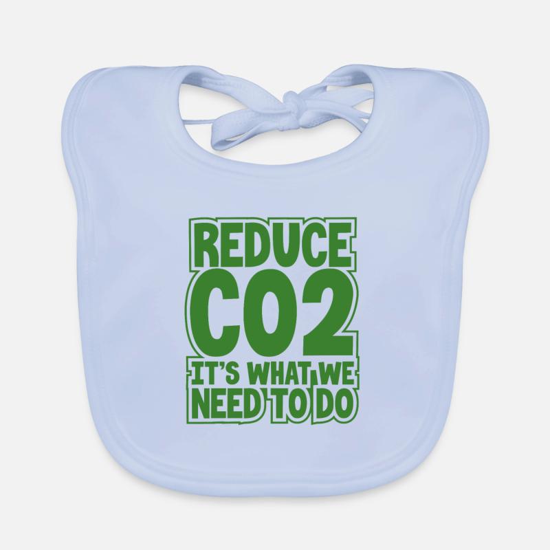 Environnement Idée cadeau Réduire les émissions de CO2 C’est ce que nous Bavoir bio Bébé