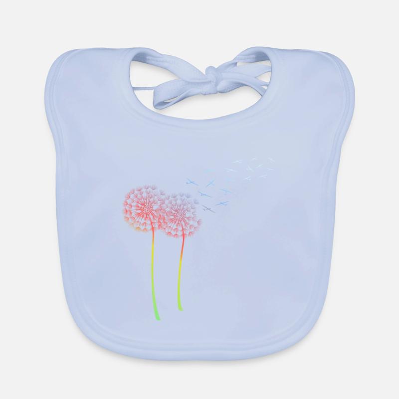 Dandelion glider dandelion glider glider Organic Baby Bibs