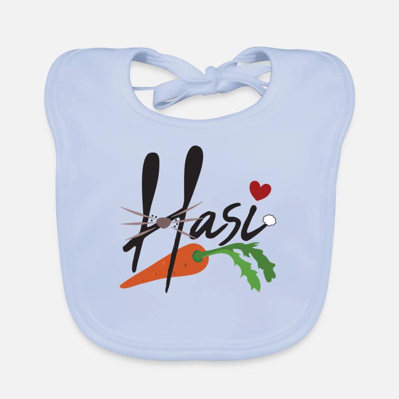 Hasi - Baby Bio-Lätzchen - sky Blue