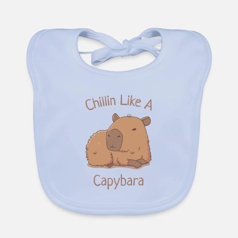 Chillin wie ein Capybara Baby Bio-Lätzchen