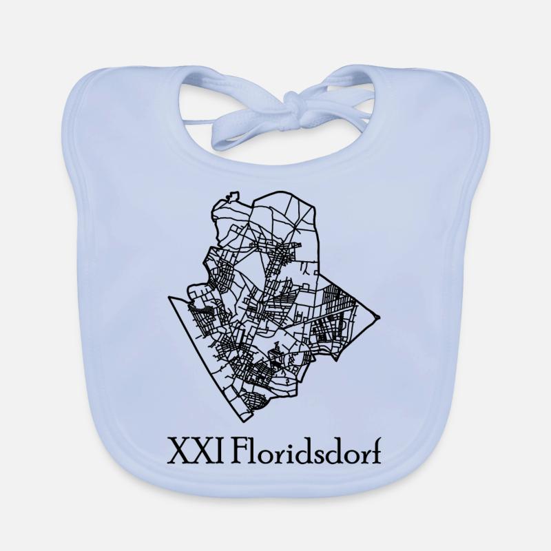 Floridsdorf Map Organic Baby Bibs