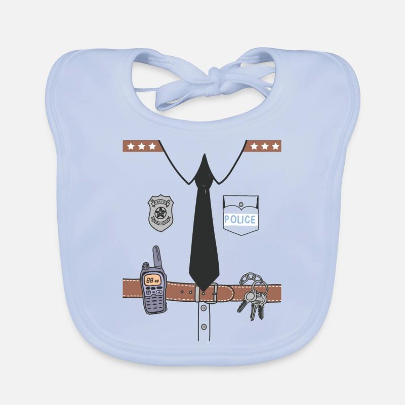 Funny Cute Uniform Baby Bio-Lätzchen