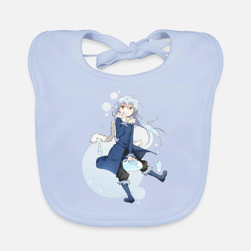 Rimuru - Bavoir bio Bébé - bleu ciel