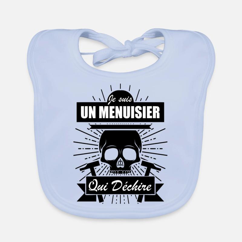 Menuisier Cadeau • Menuisier qui déchire Bavoir bio Bébé