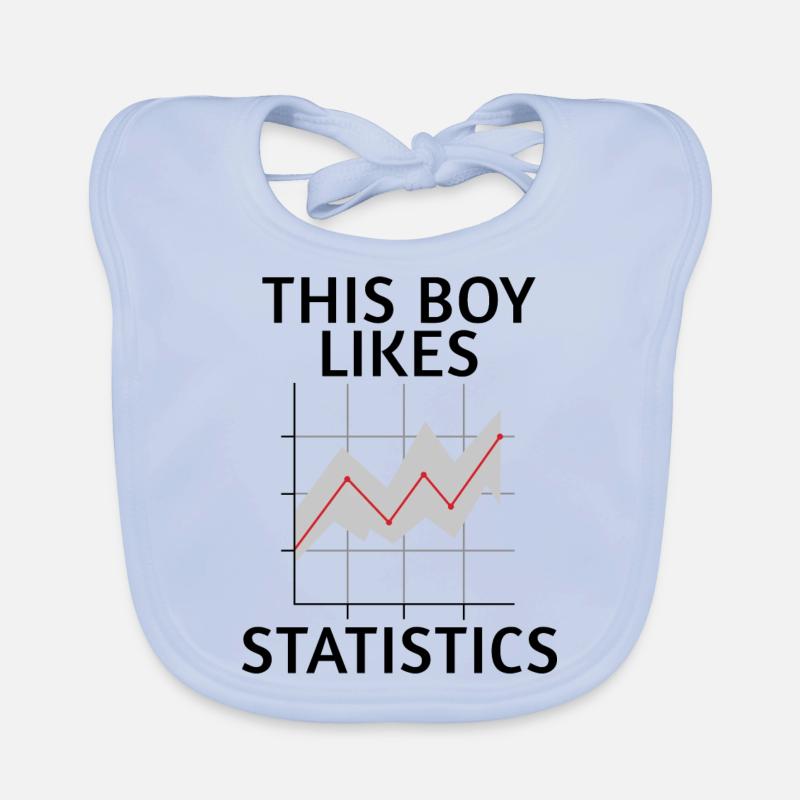Boy Likes Statistiques Analyste de données Science Bavoir bio Bébé