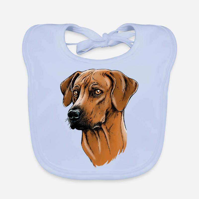 Rhodesian Ridgeback Organic Baby Bibs