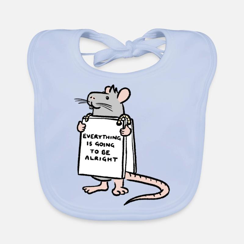 Everything is going to be alright Organic Baby Bibs