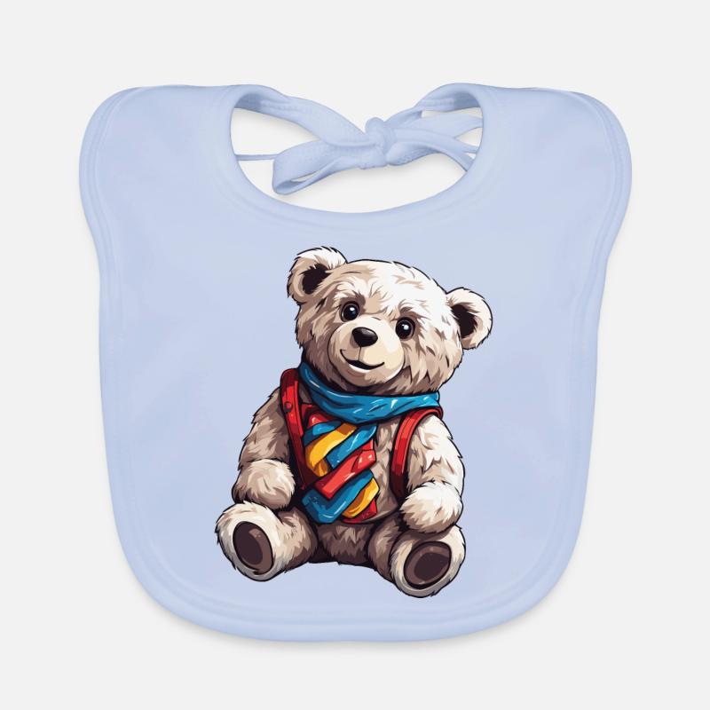 Teddybär / Kuscheltier / Stofftier / Geschenkidee Baby Bio-Lätzchen