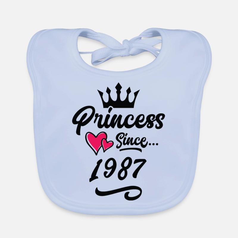 1987 Prinzessin Geburtstag Baby Bio-Lätzchen