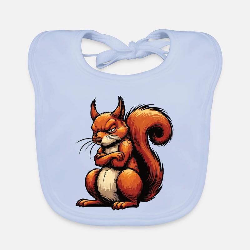 Eichhörnchen Eichhorn Eichhörnchenliebhaber Nager Baby Bio-Lätzchen