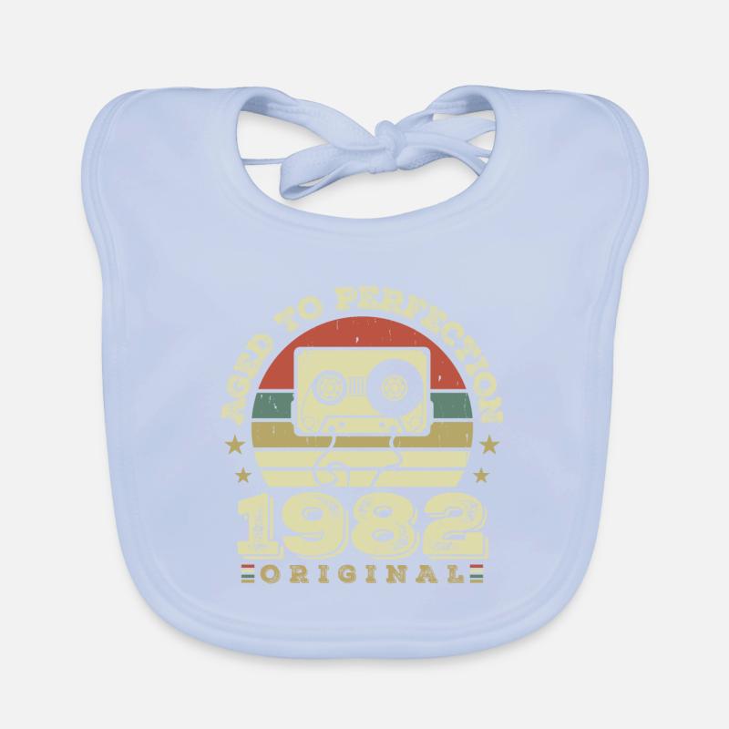 Original Vintage Jubiläumsgeschenkidee 1982 Baby Bio-Lätzchen
