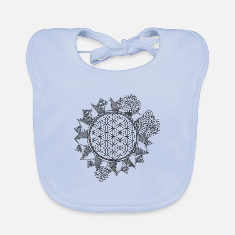 fleur de la vie Bavoir bio Bébé