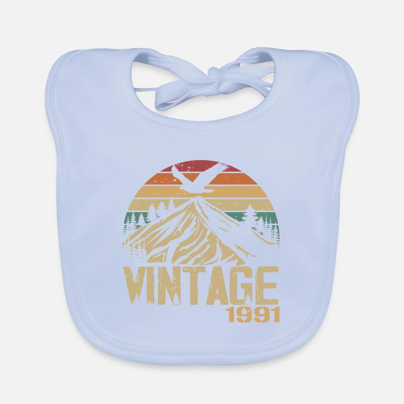 Jahrgang 1991 Retro 1991 Jubiläumsgeschenk Baby Bio-Lätzchen