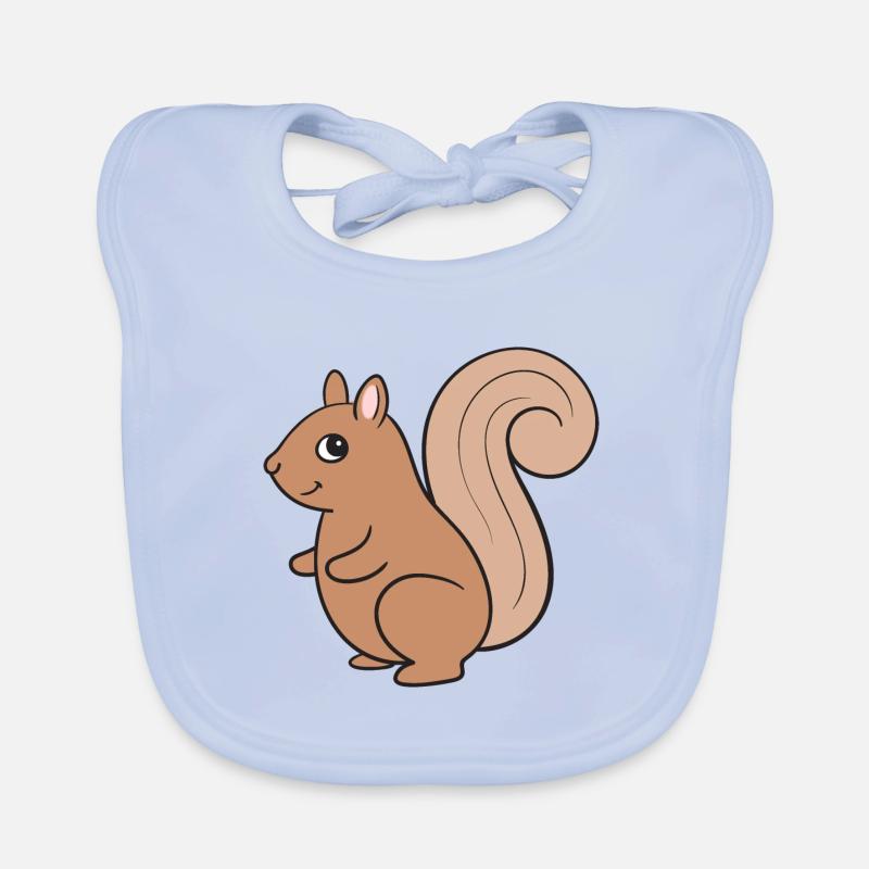 Eichhörnchen Baby Bio-Lätzchen