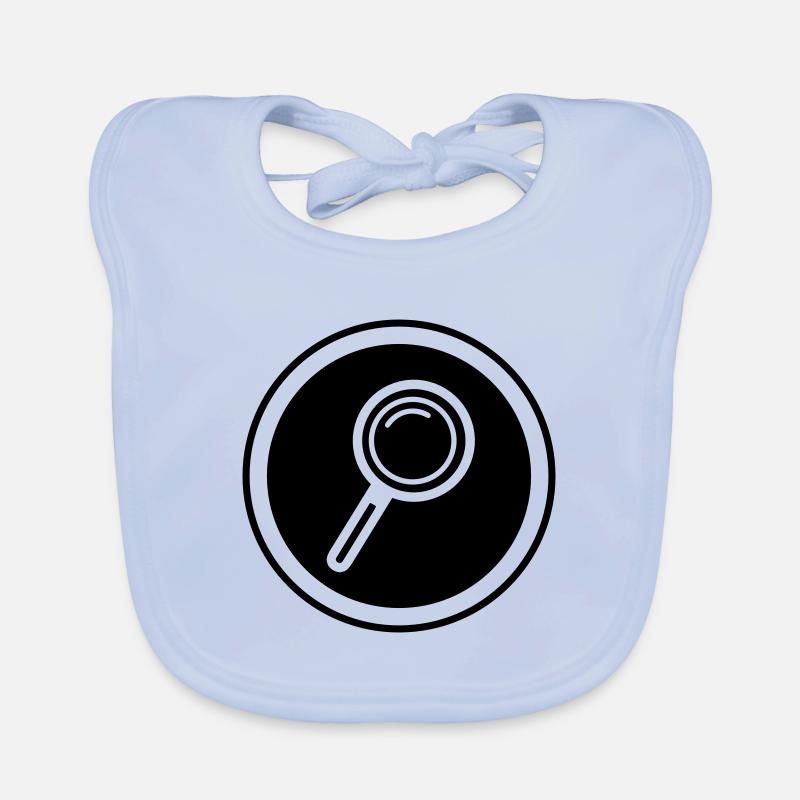 Lupe Symbol Baby Bio-Lätzchen