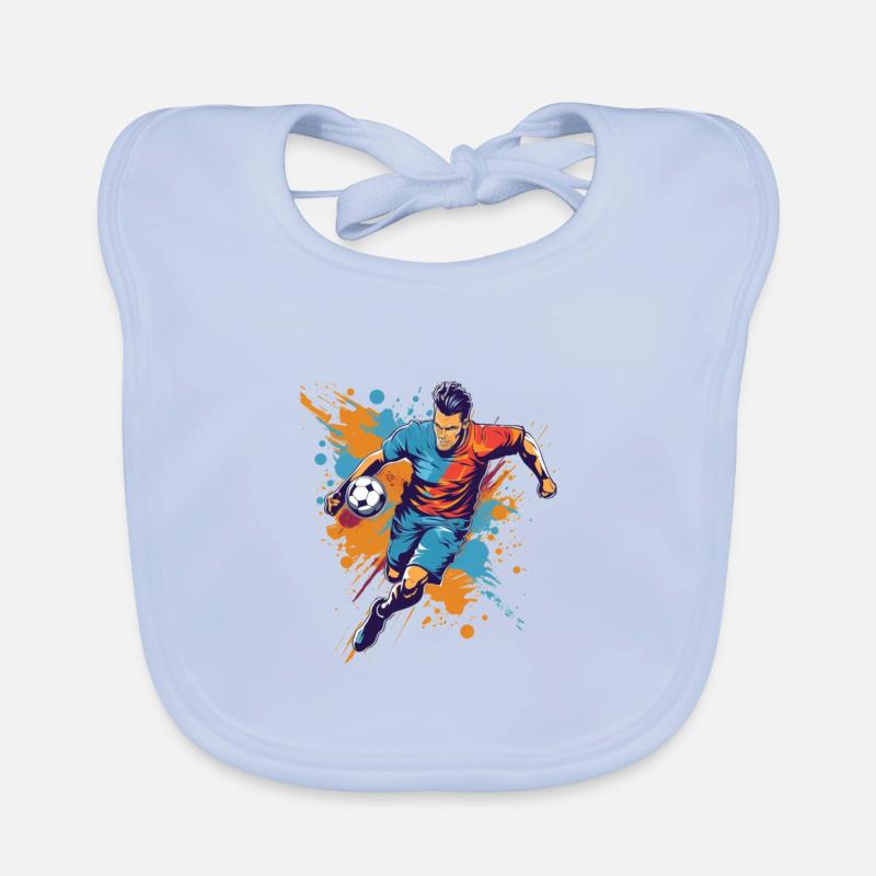 Soccer Player Baby Bio-Lätzchen