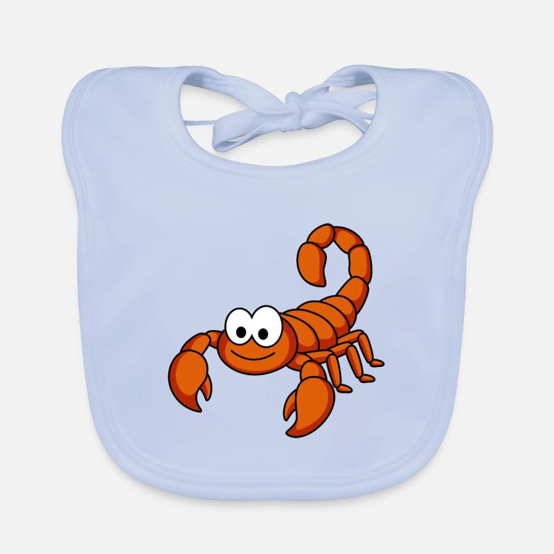Scorpio Comic Animal Organic Baby Bibs